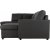 Solna U-Sofa aus schwarzem PU A3D + Mbelpflegeset fr Textilien