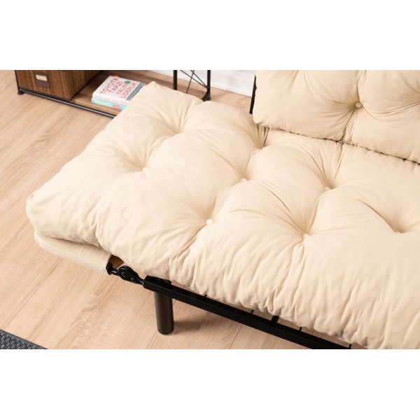 Nitta 2-Sitzer-Schlafsofa - Creme