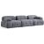 Petite 3-Sitzer-Sofa - Grau