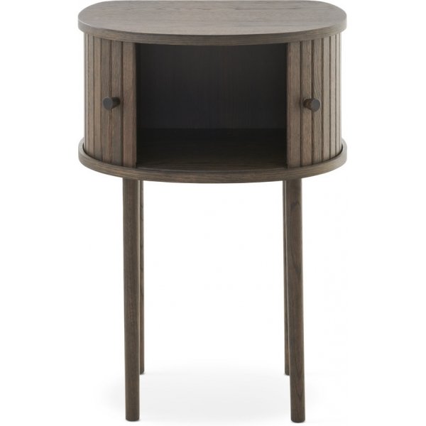 Nachttisch Slide - Braun lackierte Eiche