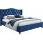 Duncan Bett 160x200 cm - blau (Samt)