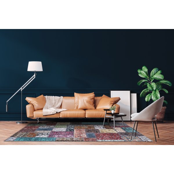 Patchwork-Patchwork-Teppich Mehrfarbig