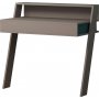 Cowork-Schreibtisch 94x50 cm - Helles Wildleder/Trkis