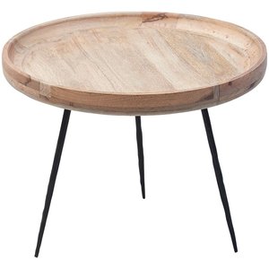 Tessa Couchtisch Ø50 cm - Holz/schwarz Tessa Couchtisch Ø50 cm - Holz/schwarz