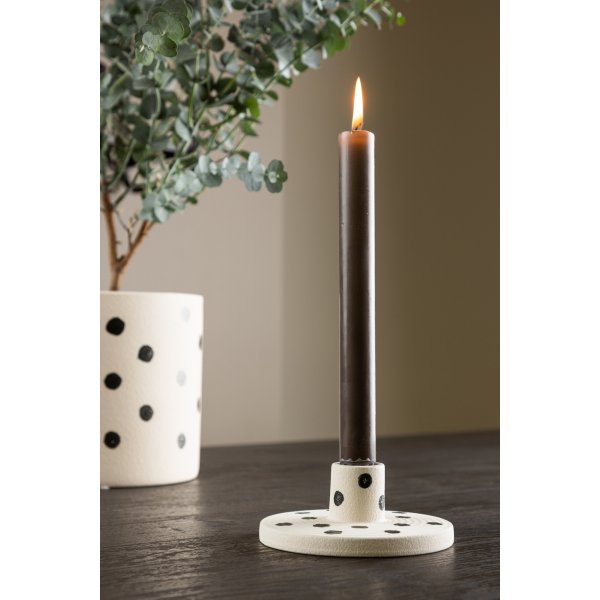 Bette Kerzenständer 12 x 5 cm - Schwarz/Weiß Bette Kerzenständer 12 x 5 cm - Schwarz/Weiß