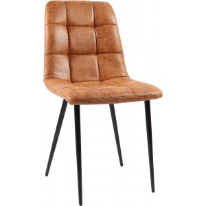 Eksj-Stuhl aus Cognac-Mikrofaser + Fleckentferner fr Mbel