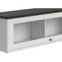 Salvador Wandschrank - wei/schwarz/Glas
