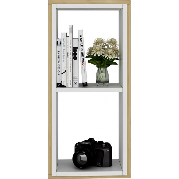 Wandregal Zera - Eiche Saphir/wei