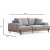 Eti 3-Sitzer-Sofa - Grau/Eiche