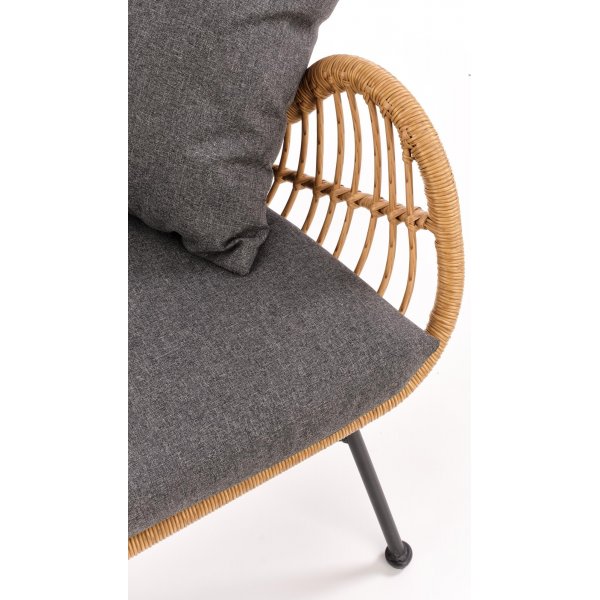 Minos 2-Sitzer-Sofa - Rattan + Fleckentferner fr Mbel