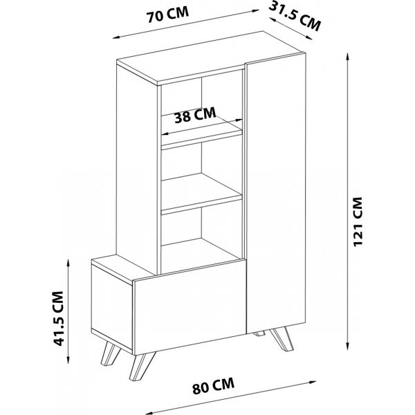 Agostina Schrank - Weiß Agostina Schrank - Weiß