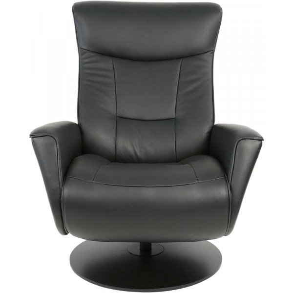 Relaxsessel Oscart (elektrische Funktion) - Leder schwarz Relaxsessel Oscart (elektrische Funktion) - Leder schwarz