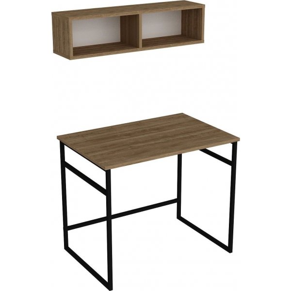 Gama Schreibtisch 90x60 cm - Eiche/schwarz Gama Schreibtisch 90x60 cm - Eiche/schwarz