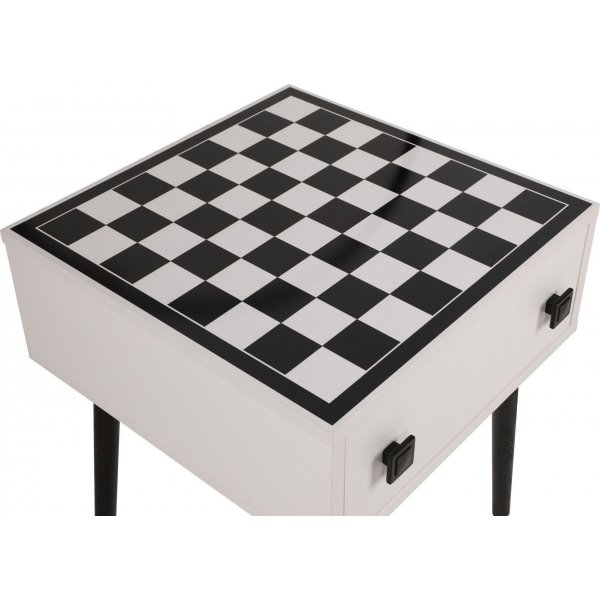 Schachtisch Schach 50 x 50 cm - Weiß/Schwarz Schachtisch Schach 50 x 50 cm - Weiß/Schwarz