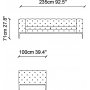 Modisches 3-Sitzer-Sofa - Grau