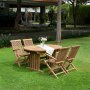 Salt Outdoor-Gruppe; Esstisch mit 4 Sesseln