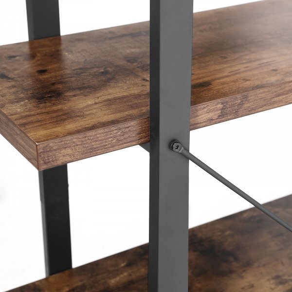 True Bcherregal - Braun/Schwarz