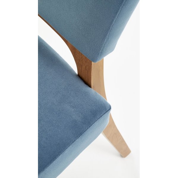 Stuhl Clemens - Blau & Eiche Stuhl Clemens - Blau & Eiche