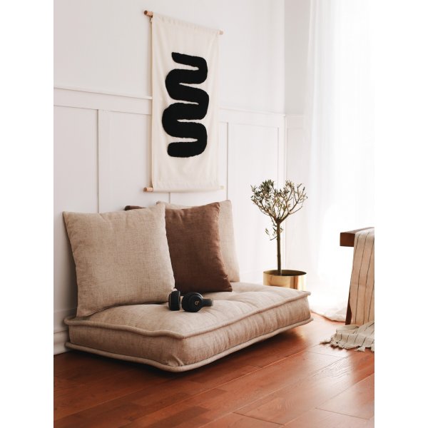 Natürlicher Sitzpuff - Creme Natürlicher Sitzpuff - Creme