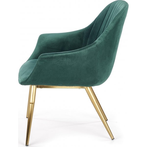 Sessel Eirik - Dunkelgr�n & Gold