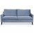 Blues 3-Sitzer Sofa - Frei whlbare Stoffe und Farbe!