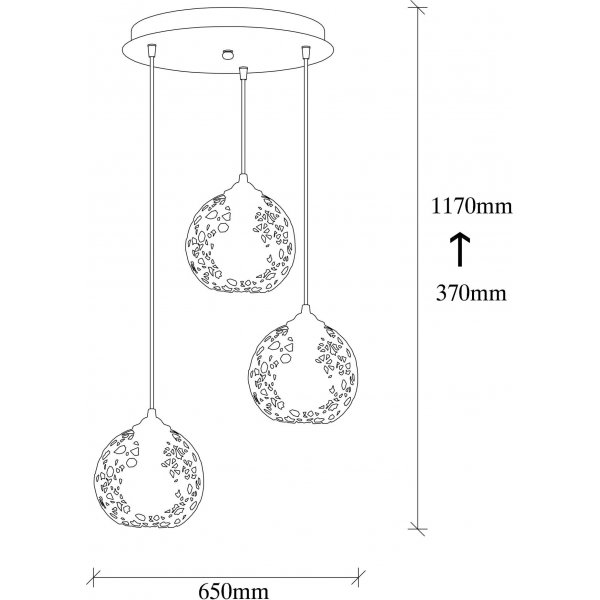 Fellini Deckenleuchte 787 - Schwarz