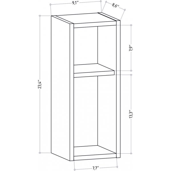 Sault Nachttisch - Eiche