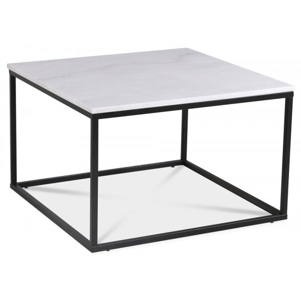 Accent Couchtisch 75 - Weier Marmor / Schwarz