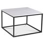 Accent Couchtisch 75 - Weier Marmor / Schwarz