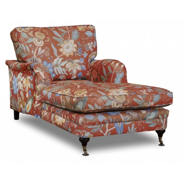 Howard Spirit Diwansessel aus floralem Stoff - Eden Parrot Terracotta