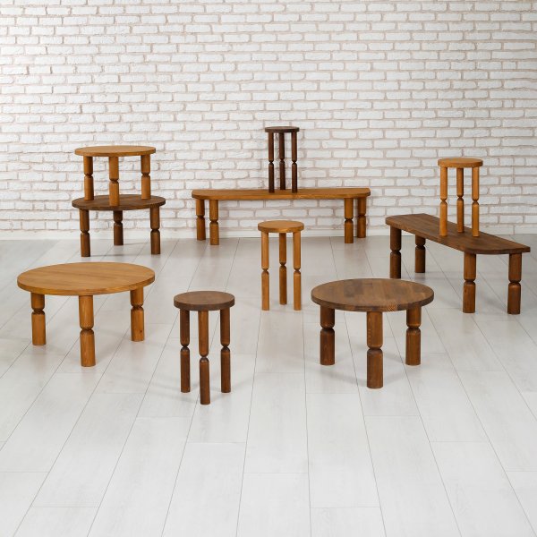 Ida Couchtisch 70 cm - Walnuss