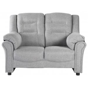 Vera 2-Sitzer-Sofa aus grauem Stoff