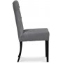 Lexington Milton Stuhl - Grau (Samt) / Schwarze Beine
