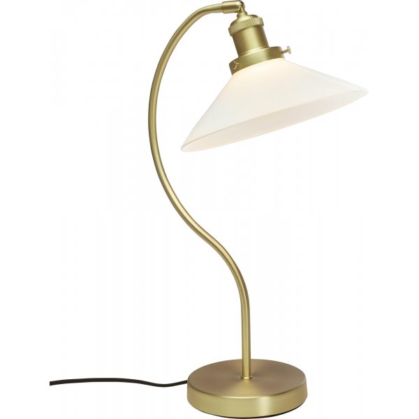 Axel Tischlampe - Opalglas/Messing - 25 cm