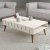 Lyon Couchtisch 105 x 60 cm - Creme/Walnuss