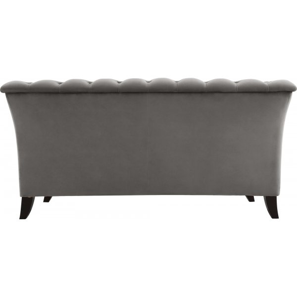 Sofa 2-Sitzer Chesterfield grau - Henry