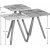 Dreifach gedeckter Tisch 34 x 34 cm - Wei/Cappuccino/Grau