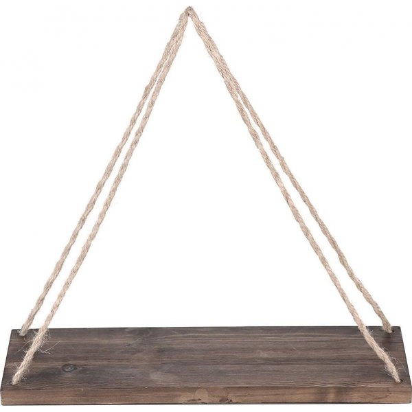 Abstraktes Wandregal 35 - Nussbaum