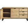 Zusammengebautes Livia-Sideboard aus Eichenholz