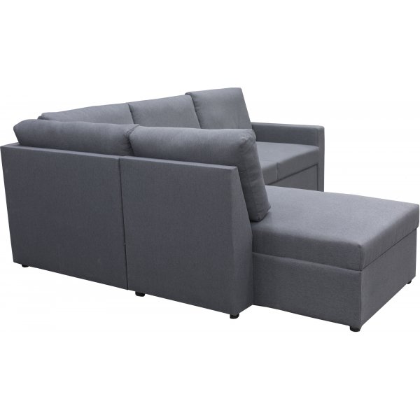 Schlafsofa Dream mit Stauraum (Ecksofa) rechts - Dark Grey
