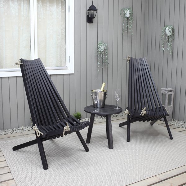 Kalkutta-Stuhl - Schwarz Kalkutta-Stuhl - Schwarz