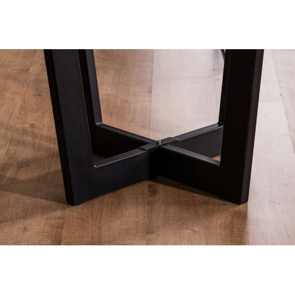 Cono Esstisch 90 cm - Eiche/schwarz