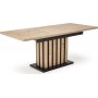 Lamello Esstisch 130-180 x 80 cm - Artisan Eiche/Schwarz