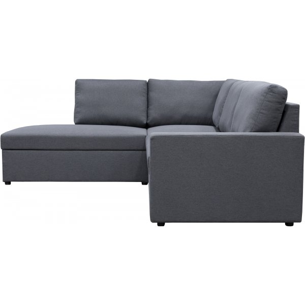 Schlafsofa Dream mit Stauraum (Ecksofa) rechts - Dark Grey