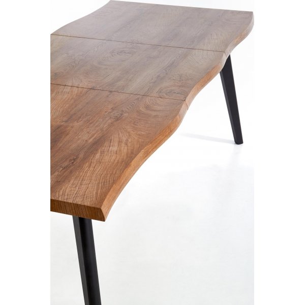 Horst Esstisch 120-180 x 80 cm - Eiche/Schwarz