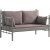 Lalas 2-Sitzer Outdoor-Sofa - Braun + Mbelpflegeset fr Textilien