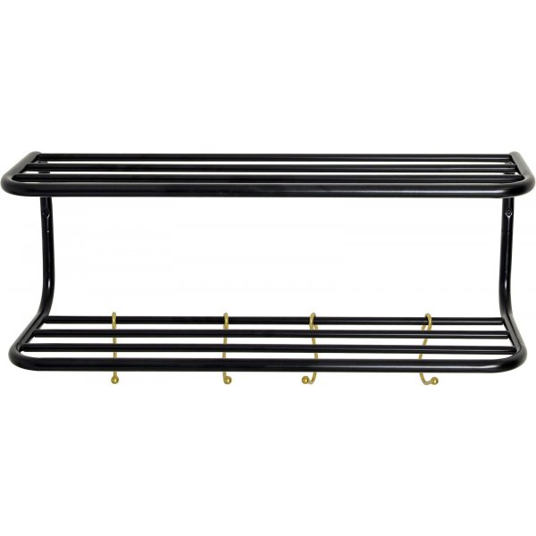 Basse Hutablage - Schwarz/Messing