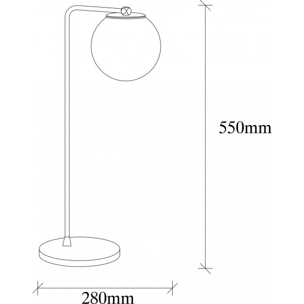Daisy Tischlampe - Kupfer