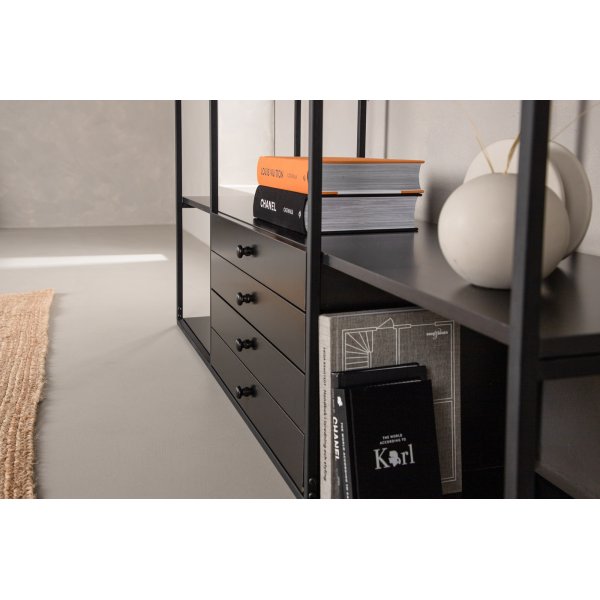 Bcherregal Amarillo - Schwarz