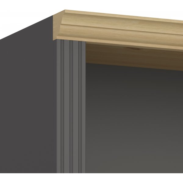 Bcherregal Nola - Schwarz/Beige